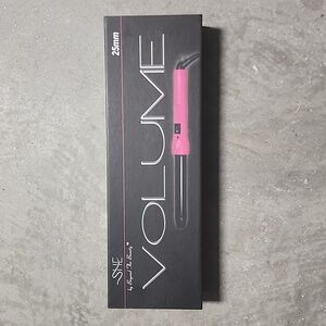 SHE Volume 25mm Curling Iron Hot Pink Negative ion, Ceramic Barrel long lasting